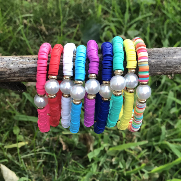 Stackable Boho Pearl Bracelets